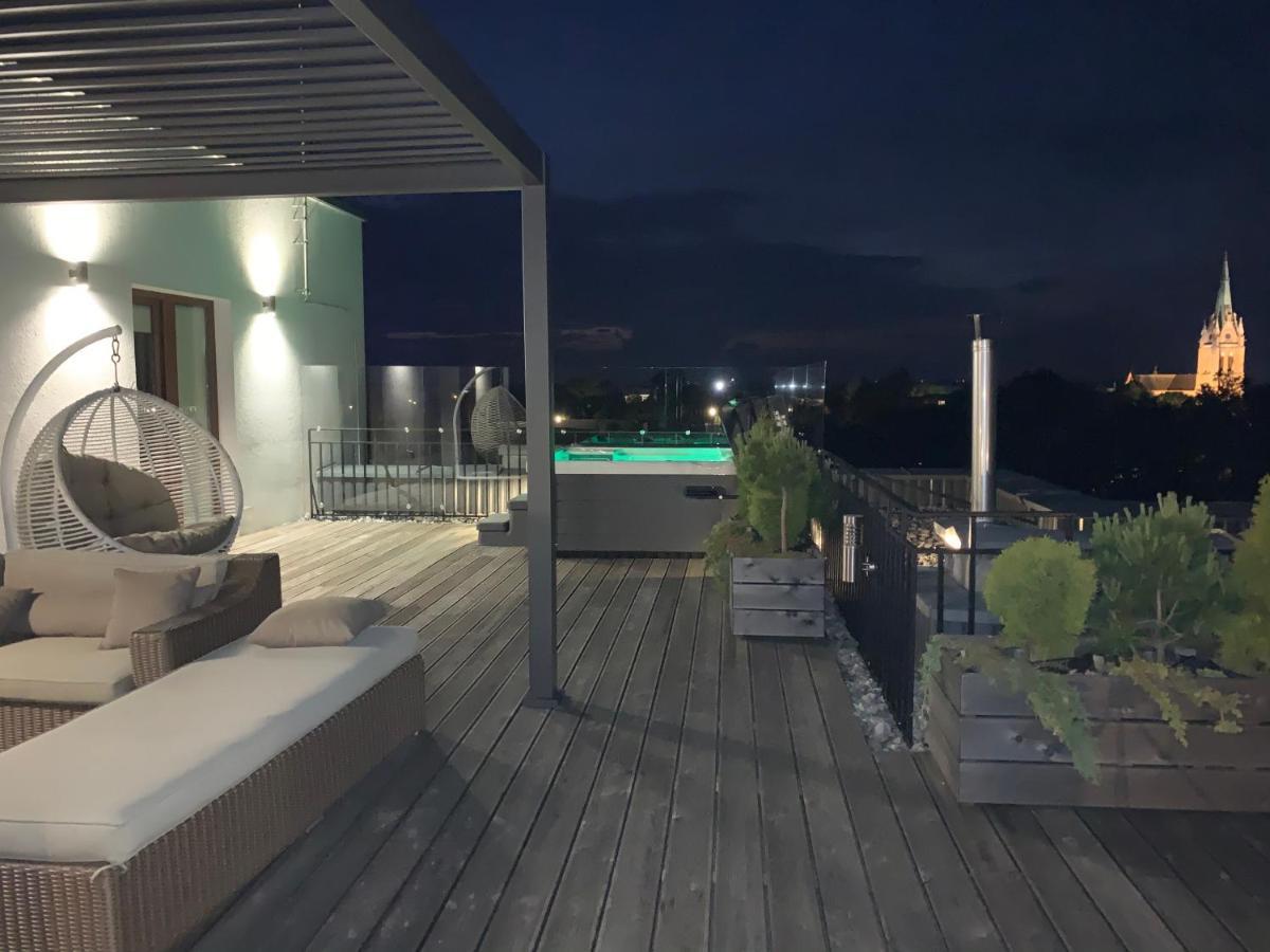 Sea View Penthouse Terrace Palanga Old Town Leilighet Eksteriør bilde