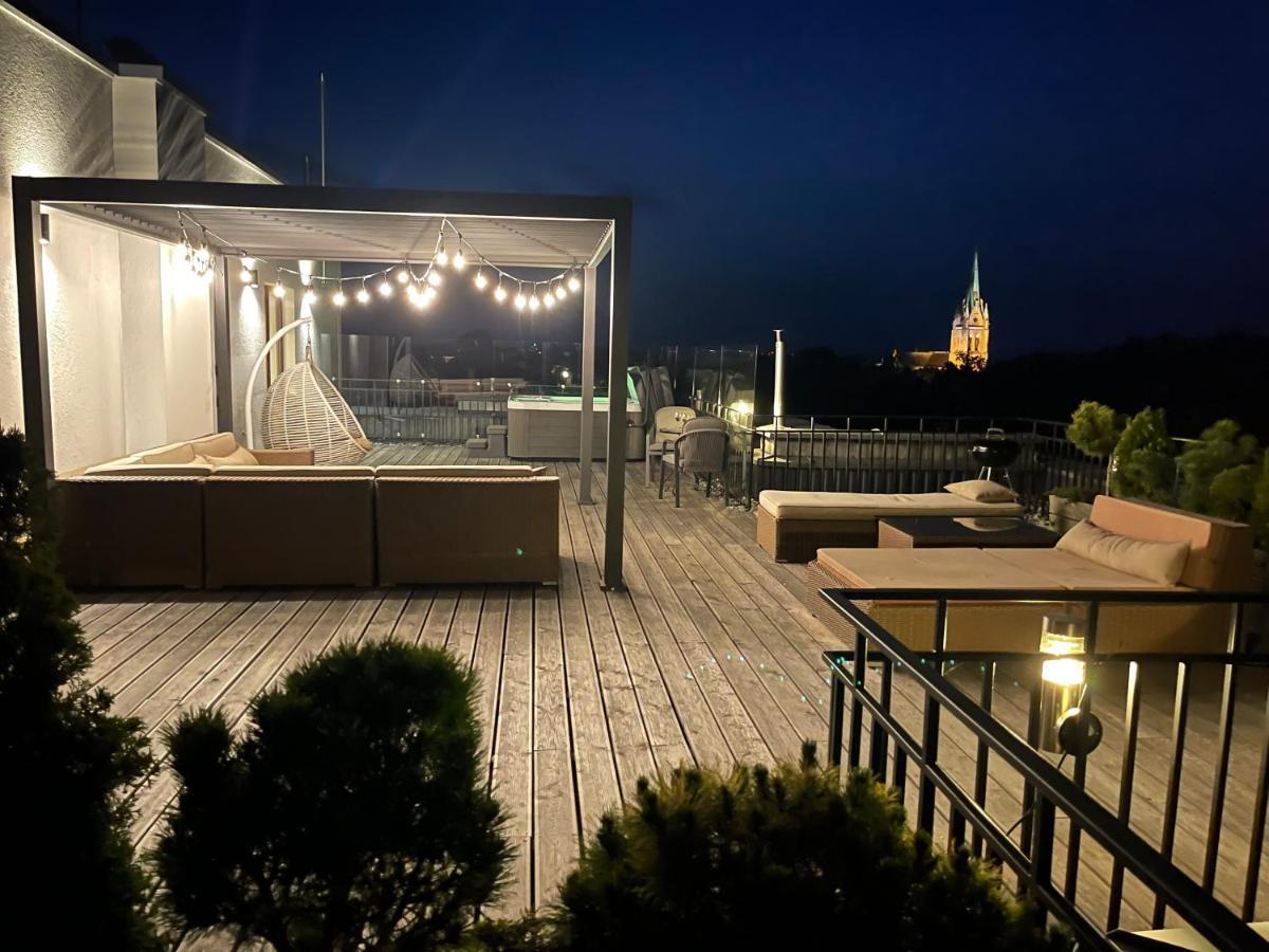 Sea View Penthouse Terrace Palanga Old Town Leilighet Eksteriør bilde