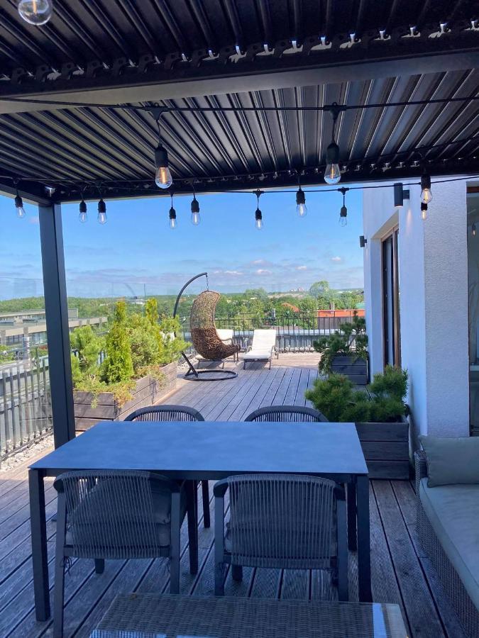 Sea View Penthouse Terrace Palanga Old Town Leilighet Eksteriør bilde