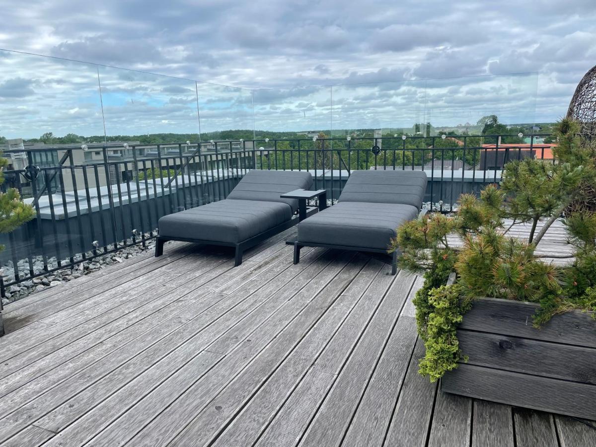 Sea View Penthouse Terrace Palanga Old Town Leilighet Eksteriør bilde