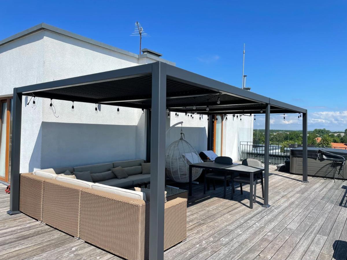 Sea View Penthouse Terrace Palanga Old Town Leilighet Eksteriør bilde