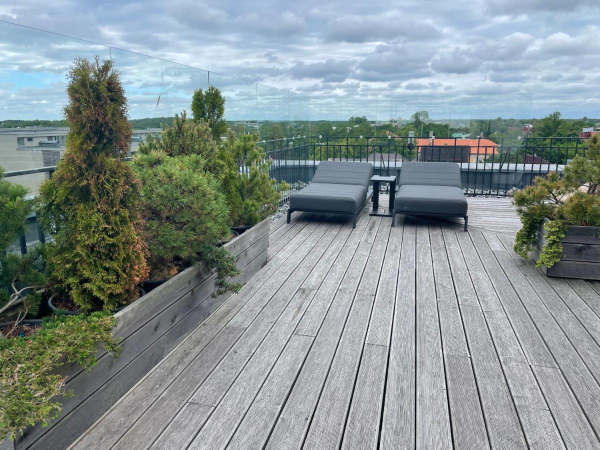 Sea View Penthouse Terrace Palanga Old Town Leilighet Eksteriør bilde
