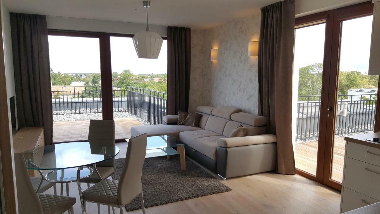 Sea View Penthouse Terrace Palanga Old Town Leilighet Eksteriør bilde