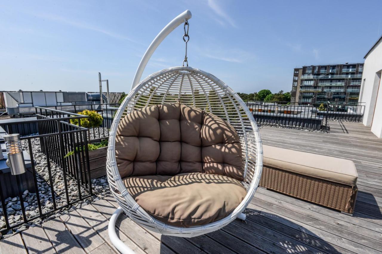 Sea View Penthouse Terrace Palanga Old Town Leilighet Eksteriør bilde